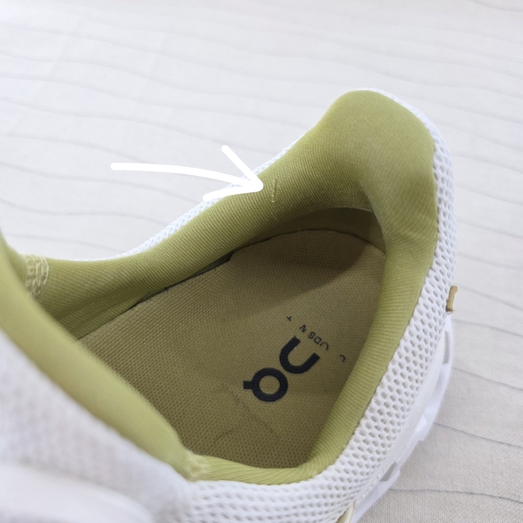 On Running Womens Cloudswift 2 Ivory Chartreuse Running Sneakers Shoes Size 10.5 - Picture 15 of 16